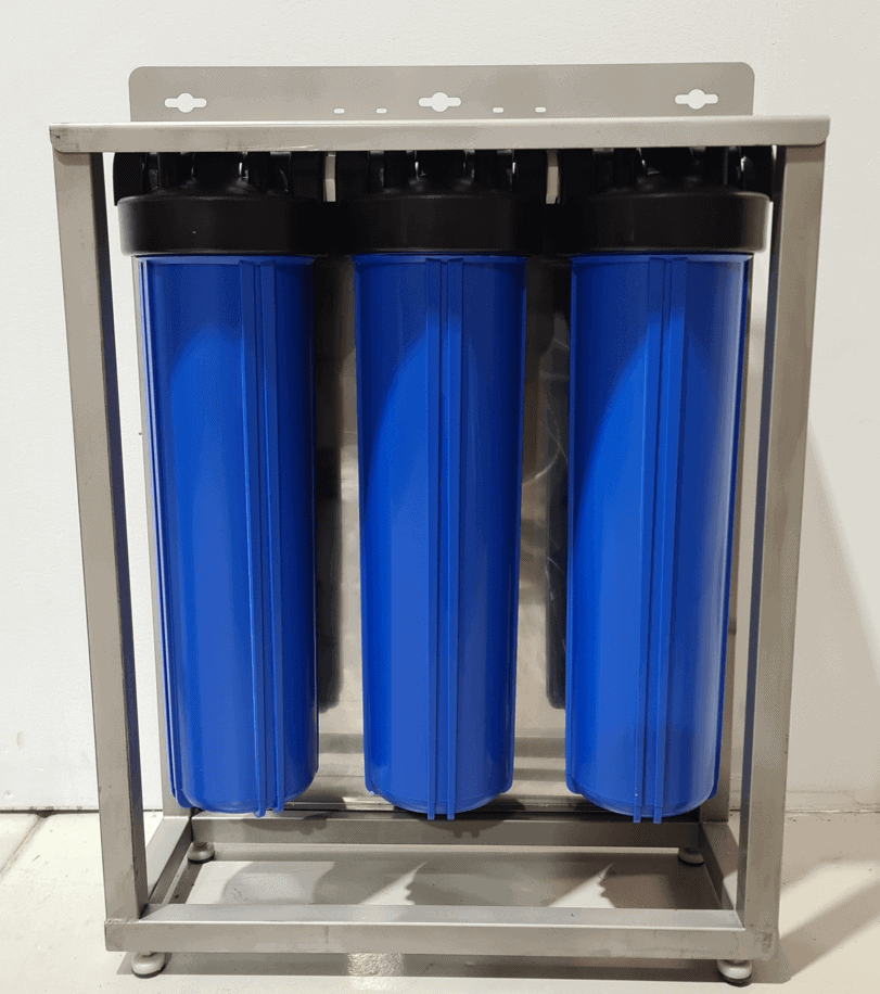 Complete House Filtration System Triple Stage With Protective Cover Water Filtration